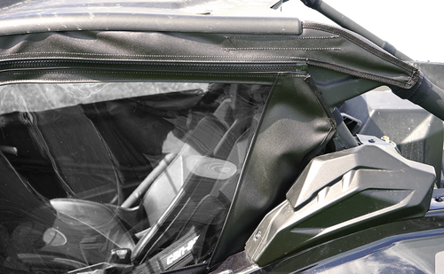 SEIZMIK - 51-20993 - Soft Upper Doors - Black/Clear - Can-Am - Maverick