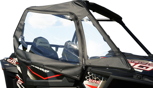 SEIZMIK - 51-20995 - Soft Enclosure - Upper - Black/Clear - Polaris - RZR