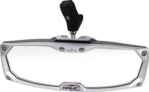 SEIZMIK - 56-18033 - Mirror - Halo R - Rear View - Rectangle - Black w/Silver Bezel - Each - CF Moto