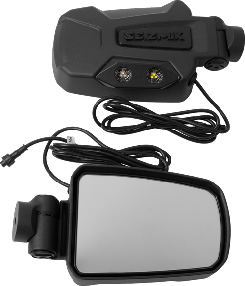SEIZMIK - 56-18111 - Mirrors - Pursuit Night Vision - Side View - Rectangle - Black - 1.75”/2” ROPS - Pair