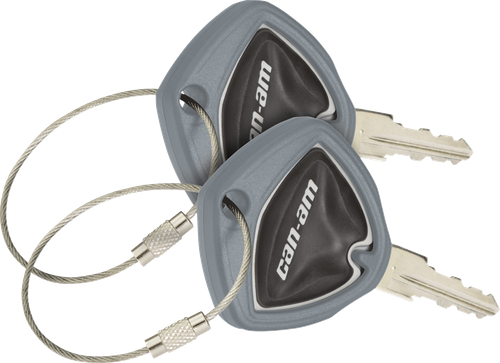 SHOW CHROME - 41-182E - Key Covers - Gray - Can-Am - Spider