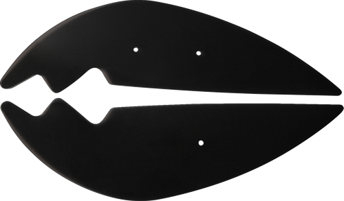 SHOW CHROME - 52-934LBK - Lower Wind Deflectors - Black - GL 1800