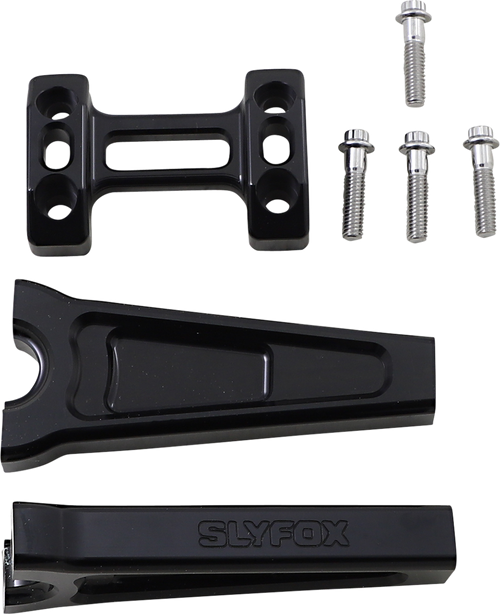 SLYFOX - TM-SLY4 - Handlebar Riser Kit - Straight - 1” Clamping - 6” Rise - Black
