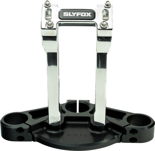SLYFOX - SF-1001-08-R - Handlebar Riser Kit - Straight - 1” Clamping - 8” Rise - Raw