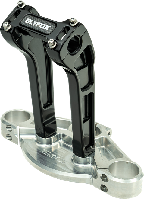 SLYFOX - SF-1002-08-B - Handlebar Riser Kit - Pullback - 1” Clamping - 8” Rise - Black