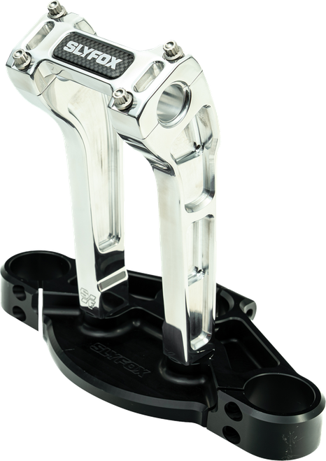 SLYFOX - SF-1002-08-R - Handlebar Riser Kit - Pullback - 1” Clamping - 8” Rise - Raw