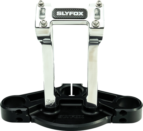 SLYFOX - SF-1002-08-R - Handlebar Riser Kit - Pullback - 1” Clamping - 8” Rise - Raw