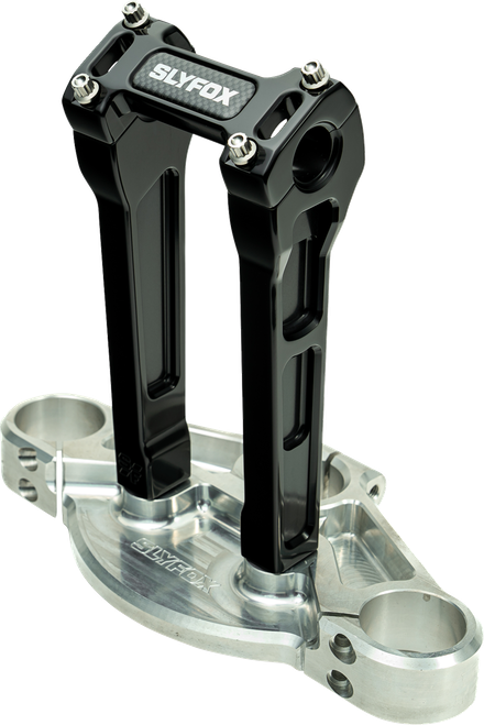 SLYFOX - SF-1003-08-B - Handlebar Riser Kit - Straight - 1-1/8” Clamping - 8” Rise - Black