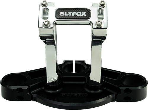 SLYFOX - SF-1004-06-R - Handlebar Riser Kit - Pullback - 1-1/8” Clamping - 6” Rise - Raw