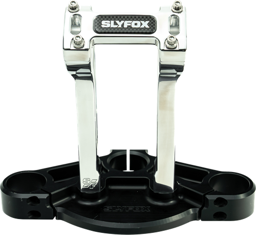 SLYFOX - SF-1004-08-R - Handlebar Riser Kit - Pullback - 1-1/8” Clamping - 8” Rise - Raw