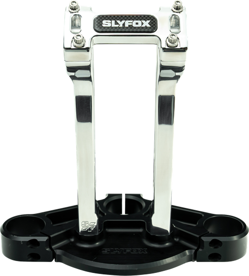 SLYFOX - SF-1004-10-R - Handlebar Riser Kit - Pullback - 1-1/8” Clamping - 10” Rise - Raw