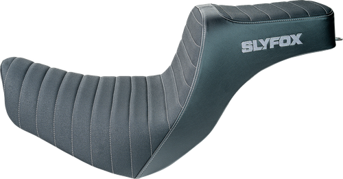 SLYFOX - 4701B-slyfox - High Noon Seat - Vinyl - Classic Stitch - Silver Logo - FL/FX '18-'24