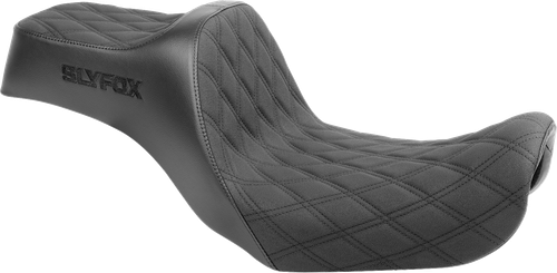SLYFOX - 4694C-SlyFox - High Noon Seat - Double Diamond - Black Logo - Black Stitch - FXD/FLD '06-'17