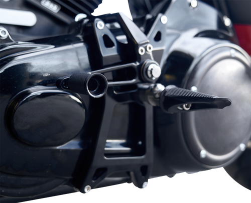 SPEED MERCHANT - SM-M8FLMIDWP-BK - Mid-Controls - with Pegs - Black - FL '17-'23