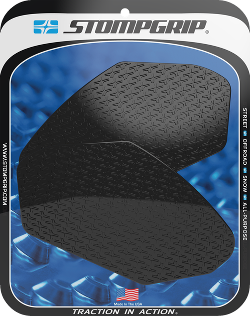 STOMPGRIP - 55-14-0140B - Tank Grips - Icon - Black - Kawasaki - Ninja/Z '17-'25
