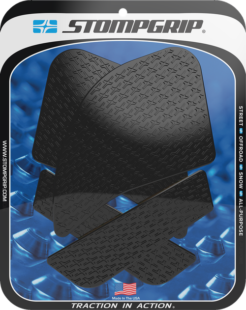 STOMPGRIP - 55-14-0178B - Tank Grips - Icon - Black - Kawasaki - Ninja '20-'24