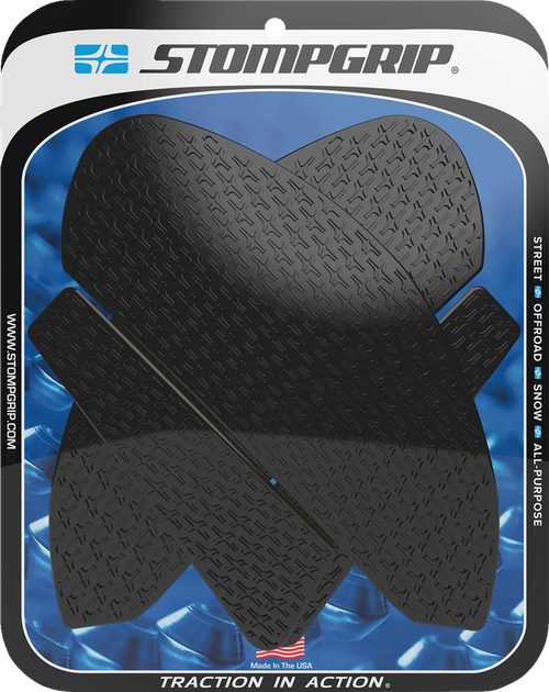 STOMPGRIP - 55-14-0182B - Tank Grips - Icon - Black - Yamaha - YZF '22-'25