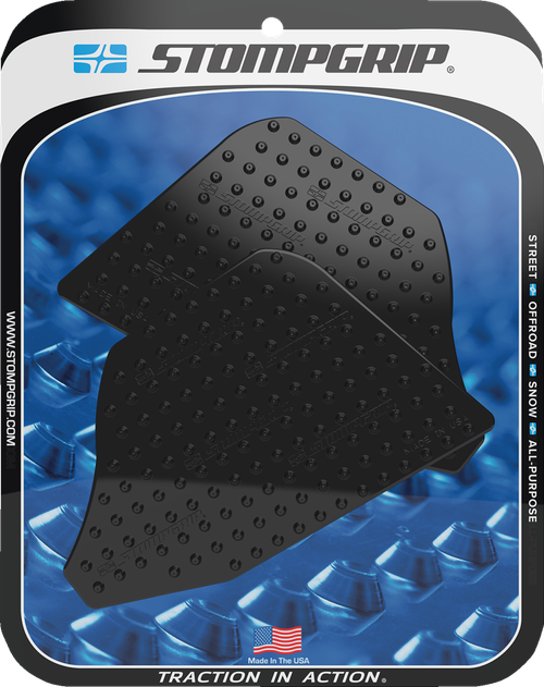 STOMPGRIP - 55-10-0185B - Tank Grips - Volcano - Black - Ducati - Multistrada '22-'25