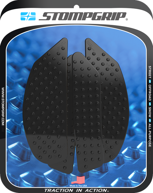STOMPGRIP - 55-10-0203B - Tank Grips - Volcano - Black - Yamaha - MT '22-'25