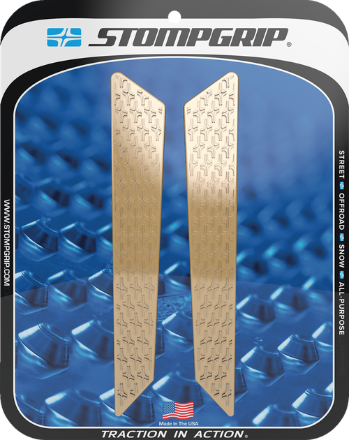STOMPGRIP - 55-14-0208C - Tank Grips - Icon - Clear - Triumph - Tiger '22-'25