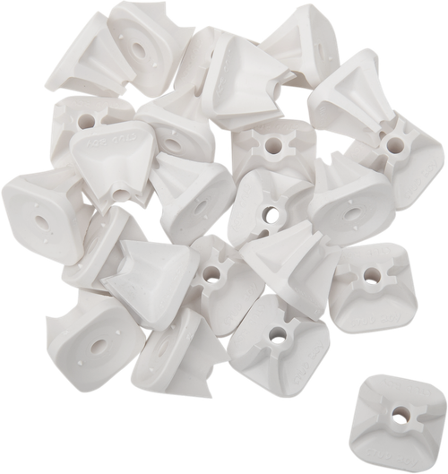 STUD BOY - 2513-P3-WHT - Single Backer Plates - White - 96 Pack