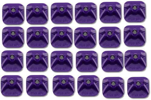 STUD BOY - 2513-P1-PUR - Single Backer Plates - Purple - 24 Pack