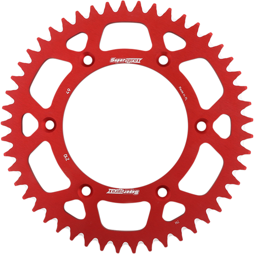 SUPERSPROX - RAL-210-49-RED - Rear Sprocket - Red - Honda - 49 Tooth