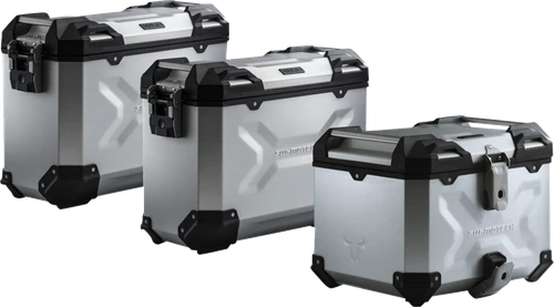 SW-MOTECH - ADV.01.890.75000/S - Adventure Luggage System - Silver - Honda Africa Twin '18-'22