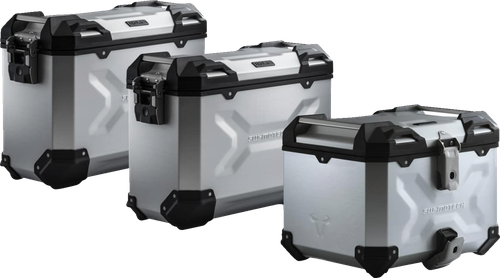 SW-MOTECH - ADV.01.841.75000/S - Adventure Luggage System - Silver - Honda NC750 '20-'24