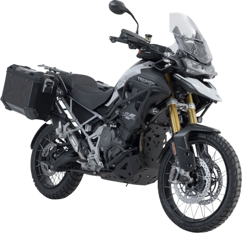 SW-MOTECH - KFT.11.905.70002/B - TRAX ADV Aluminum Case System - Black - Triumph Tiger 1200 '22-'24