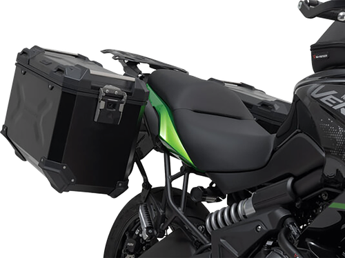 SW-MOTECH - KFT.08.518.70100/B - TRAX ADV Aluminum Case System - Black - Kawasaki Versys 650 '14-'24