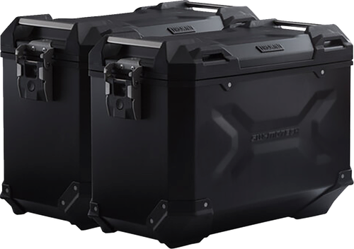 SW-MOTECH - KFT.06.921.70100/B - TRAX ADV Aluminum Case System - Black - Yamaha Tracer 9 GT '21-'24
