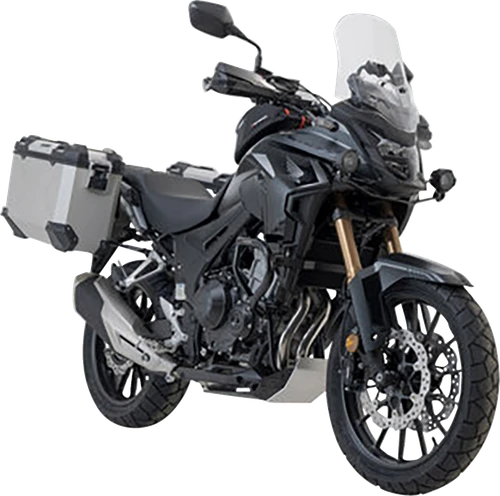 SW-MOTECH - KFT.01.400.70001/S - TRAX ADV Aluminum Case System - Silver - Honda CB/CBR/NX 500 '13-'24