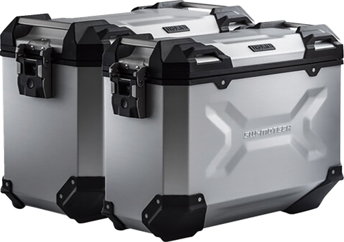 SW-MOTECH - KFT.07.559.70001/S - TRAX ADV Aluminum Case System - Silver - BMW F 650/700/800 GS '08-'18