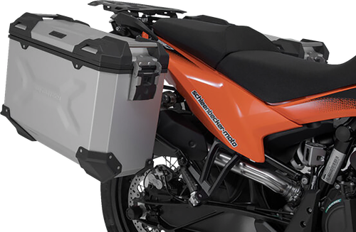 SW-MOTECH - KFT.04.521.70001/S - TRAX ADV Aluminum Case System - Silver - KTM Adventure 790/890/SMT 890 '19-'24