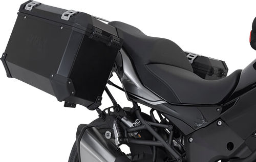 SW-MOTECH - KFT.08.922.70001/B - TRAX ADV Aluminum Case System - Black - Kawasaki Versys 1000 '18-'23