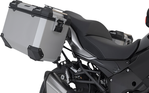 SW-MOTECH - KFT.08.922.70001/S - TRAX ADV Aluminum Case System - Silver - Kawasaki Versys 1000 '18-'23