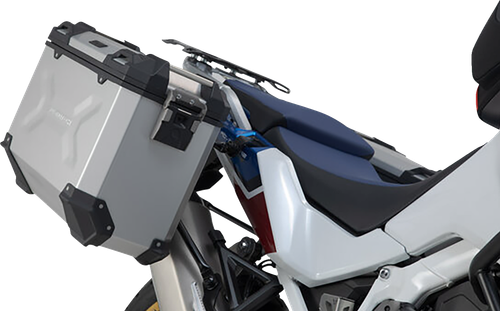 SW-MOTECH - KFT.01.942.70001/S - TRAX ADV Aluminum Case System - Silver - Honda Africa Twin '19-'24