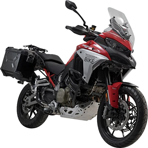 SW-MOTECH - KFT.22.822.70200/B - TRAX ADV Aluminum Case System - Black - Ducati Multistrada V4 '21-'24