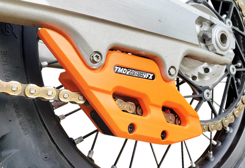 T.M. DESIGNWORKS - RCG-KT5-OR - Factory Edition Chain Guide With Replacement Wear Pad - Orange - Gas Gas/Husqvarna/KTM