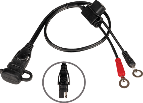 TECMATE - O-01 - Battery Lead with Ring Terminal - 12V - Fused