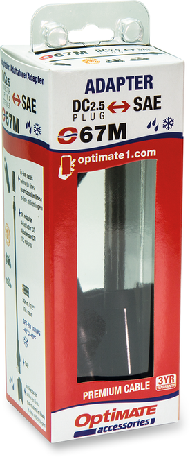 TECMATE - O-67 - Adapter Kit - SAE to 2.5 mm Barrel