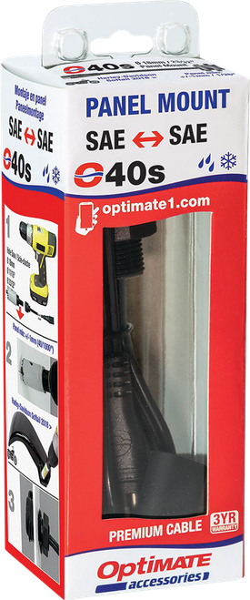 TECMATE - O-40S - Weatherproof SAE Thin Panel Mount Socket O-40 - Short