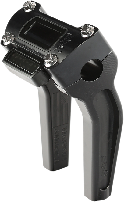 THRASHIN SUPPLY CO. - TSC-6500-1 - Handlebar Risers - Pull Back - 6-1/2” - Gauge Cutout - Black