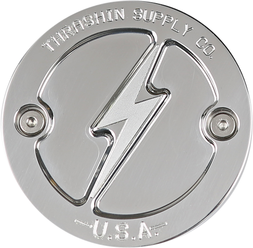 THRASHIN SUPPLY CO. - TSC-3027-2 - Points Cover - Dished - Polished - 2 Hole - M8