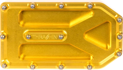 THRASHIN SUPPLY CO. - TSC-2220-5 - Aggressor Brake Pedal Pad - Gold - Touring