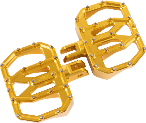 THRASHIN SUPPLY CO. - TSC-2031-5-SF - Mini Aggressor Floorboards - Gold - Front
