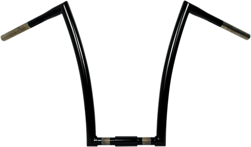 TODD'S CYCLE - 0601-2804 - 1-1/4” Strip Handlebar - Springer - 17” Rise - Black
