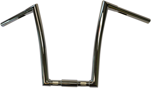 TODD'S CYCLE - 0601-3572 - 1-1/4” Strip Handlebar - Springer - 14” Rise - Chrome