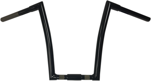 TODD'S CYCLE - 0601-3573 - 1-1/4” Strip Handlebar - Springer - 14” Rise - Black